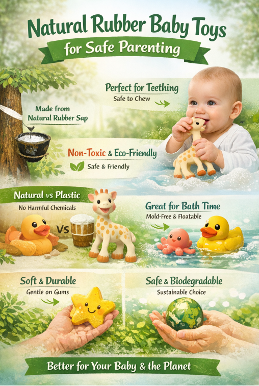 Natural Rubber Baby Toys for Safe Parenting
